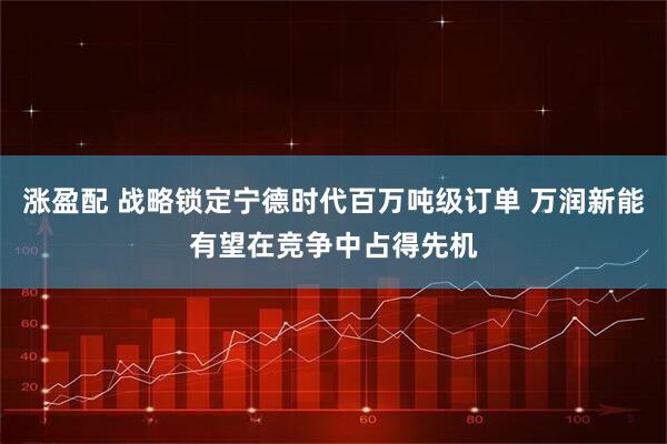 涨盈配 战略锁定宁德时代百万吨级订单 万润新能有望在竞争中占得先机