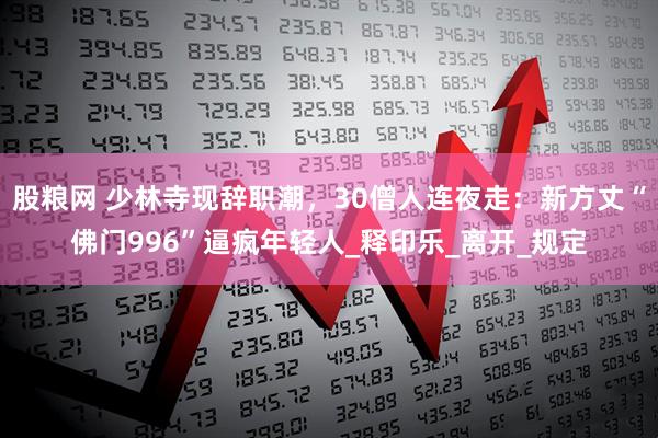 股粮网 少林寺现辞职潮，30僧人连夜走：新方丈“佛门996”逼疯年轻人_释印乐_离开_规定