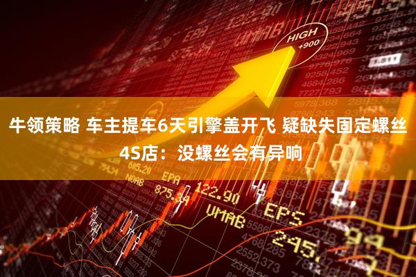 牛领策略 车主提车6天引擎盖开飞 疑缺失固定螺丝 4S店：没螺丝会有异响